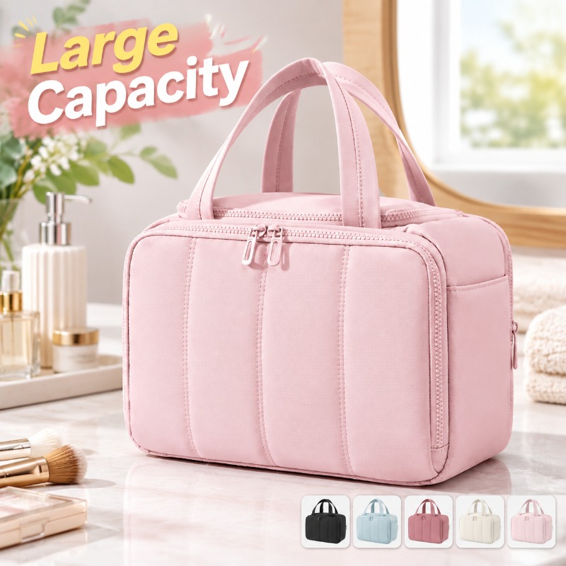 Women Bags Amazon - حقيبة أدوات تجميل كبيرة الحجم للسفر،
