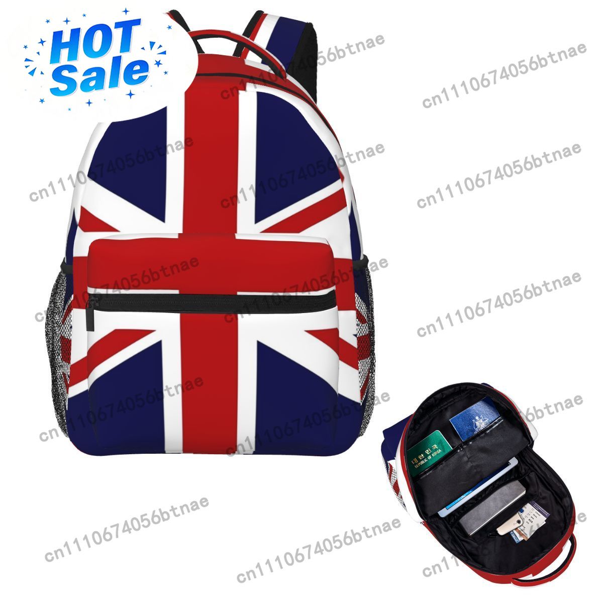 Women Bags Uk Sale - حقيبة ظهر بعلم الاتحاد الجامعي البريطاني،