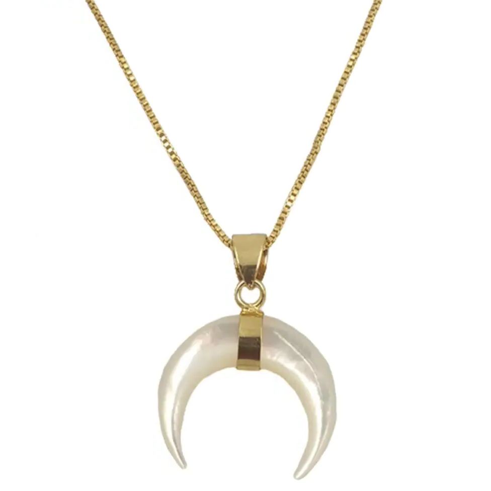 WT-JN147 أحدث قلادة هلالية صغي - مراجعة Half Moon Crescent وسعره
