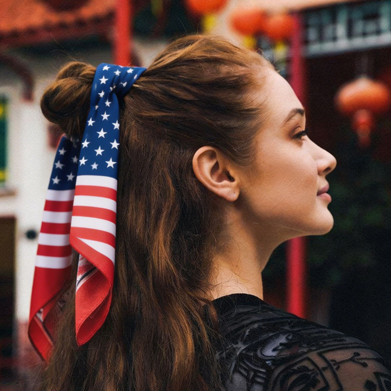 وشاح رفيع من الساتان بطبعة علم - مراجعة Women Bags Usa وسعره