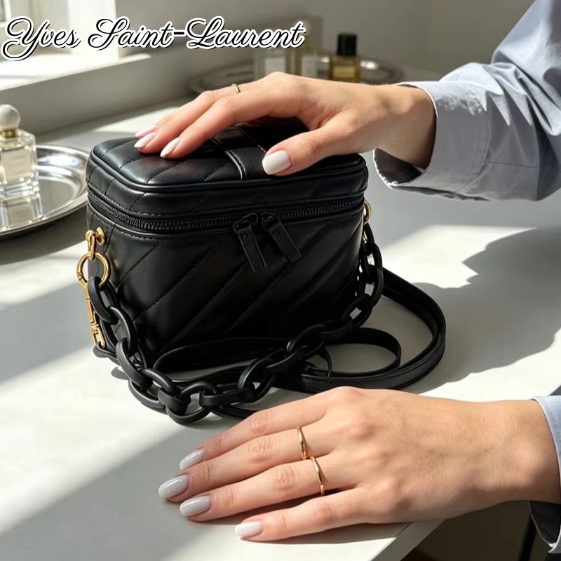 حقيبة مكياج مربعة من الجلد الأ - مراجعة Women'S Ysl Bags Crossbody وسعره