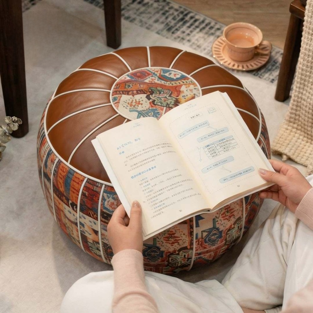 وسادة أرضية بوهيمية الطراز من  - مراجعة Circle Round Bag وسعره