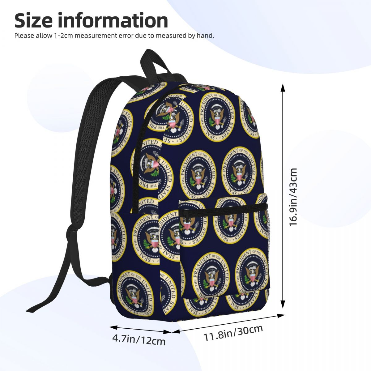 حقيبة ظهر مدرسية مزينة بختم رئ - مراجعة Women Bags Usa وسعره