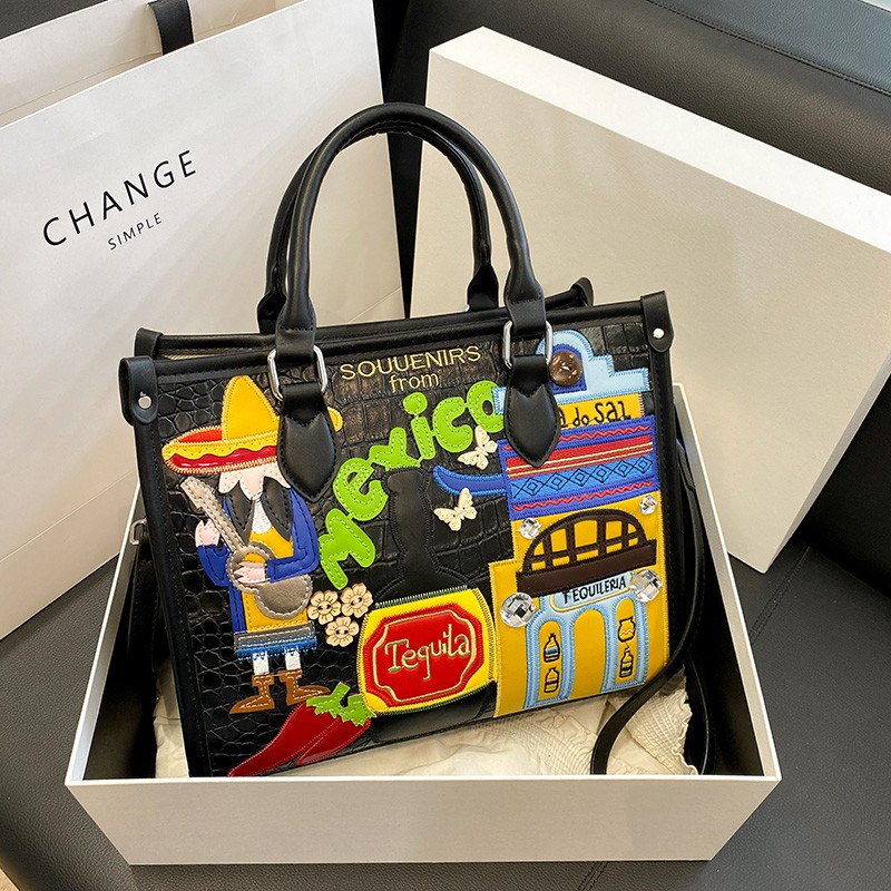 حقائب نسائية بتصميم مرقع بسحاب - مراجعة Women Bags Discount وسعره
