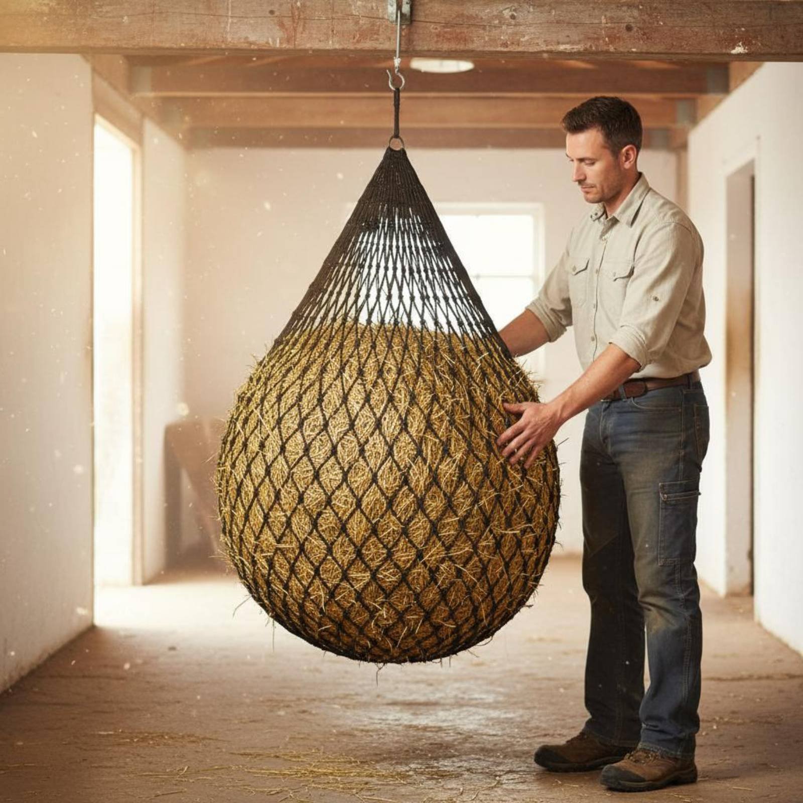 شبكة كبيرة لحمل القش سهلة التع - مراجعة Mesh Net Bag وسعره