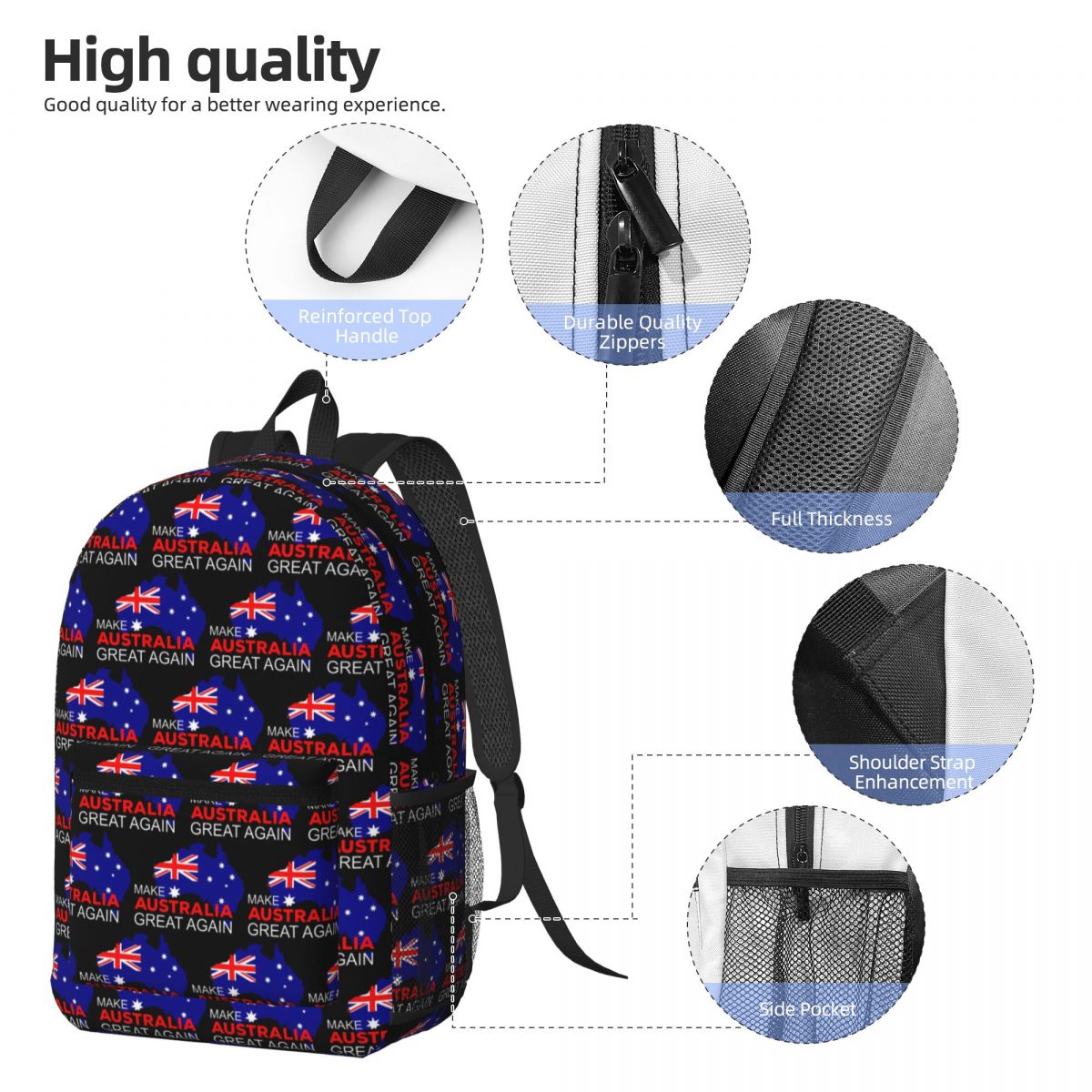 حقيبة ظهر كبيرة السعة من Make  - مراجعة Women Bags Australia وسعره